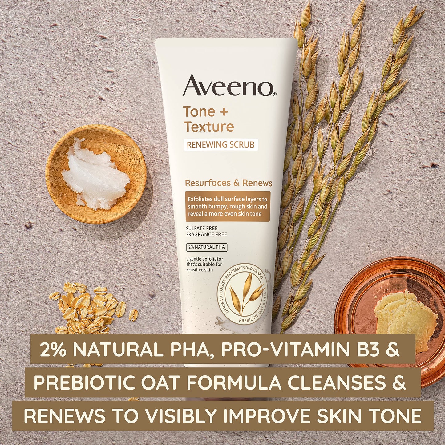 AVEENO Gommage unifiant à l’avoine Tone+ Texture