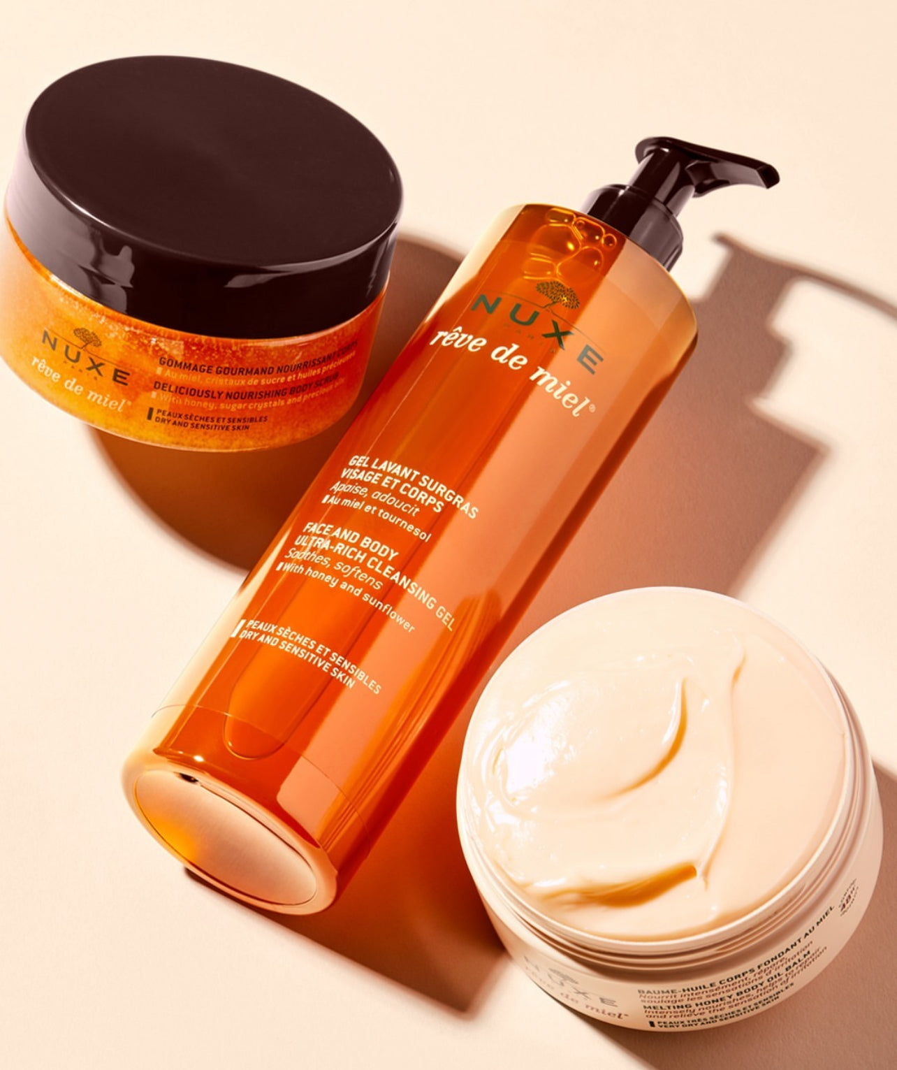 NUXE Gel lavant surgras Visage & Corps Reve de miel
