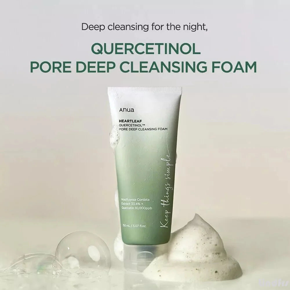 ANUA Mousse nettoyant Hearleaf + BHA Quercetinol