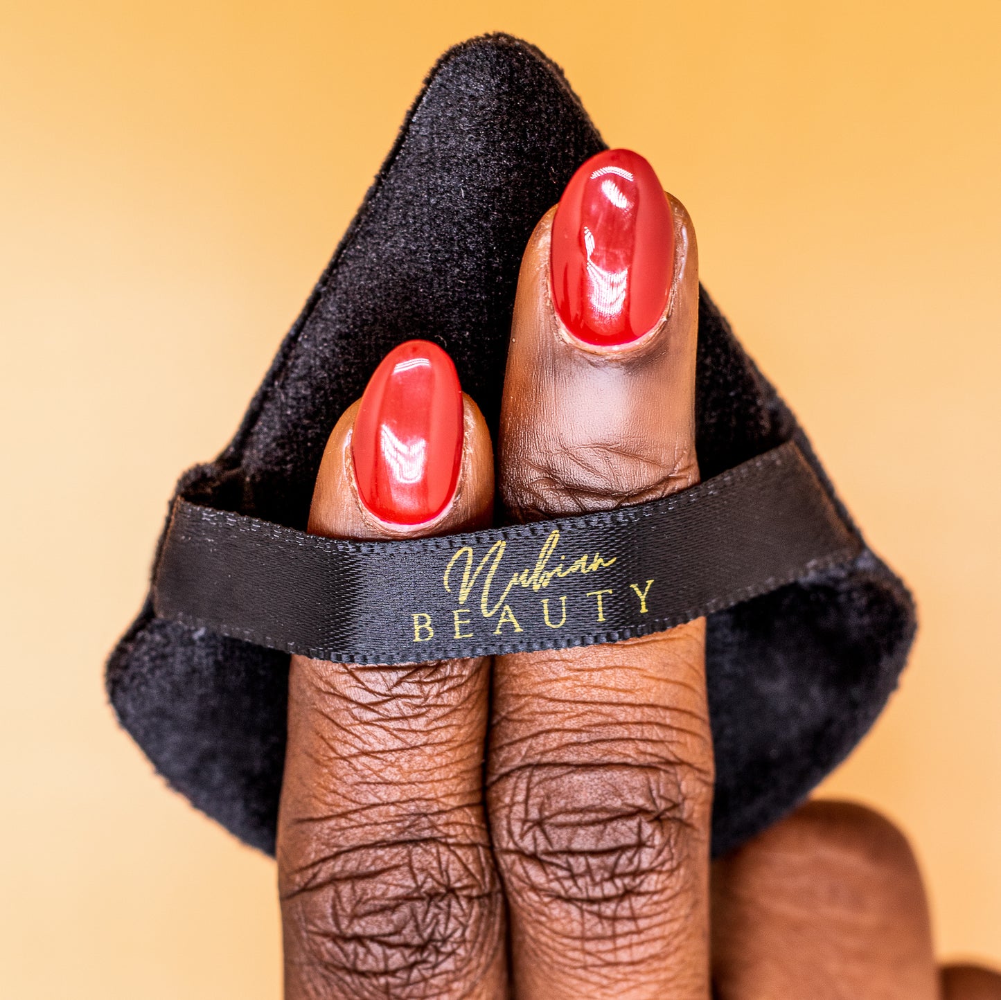 NUBIAN BEAUTY Lot de 02 éponges houpette en velour