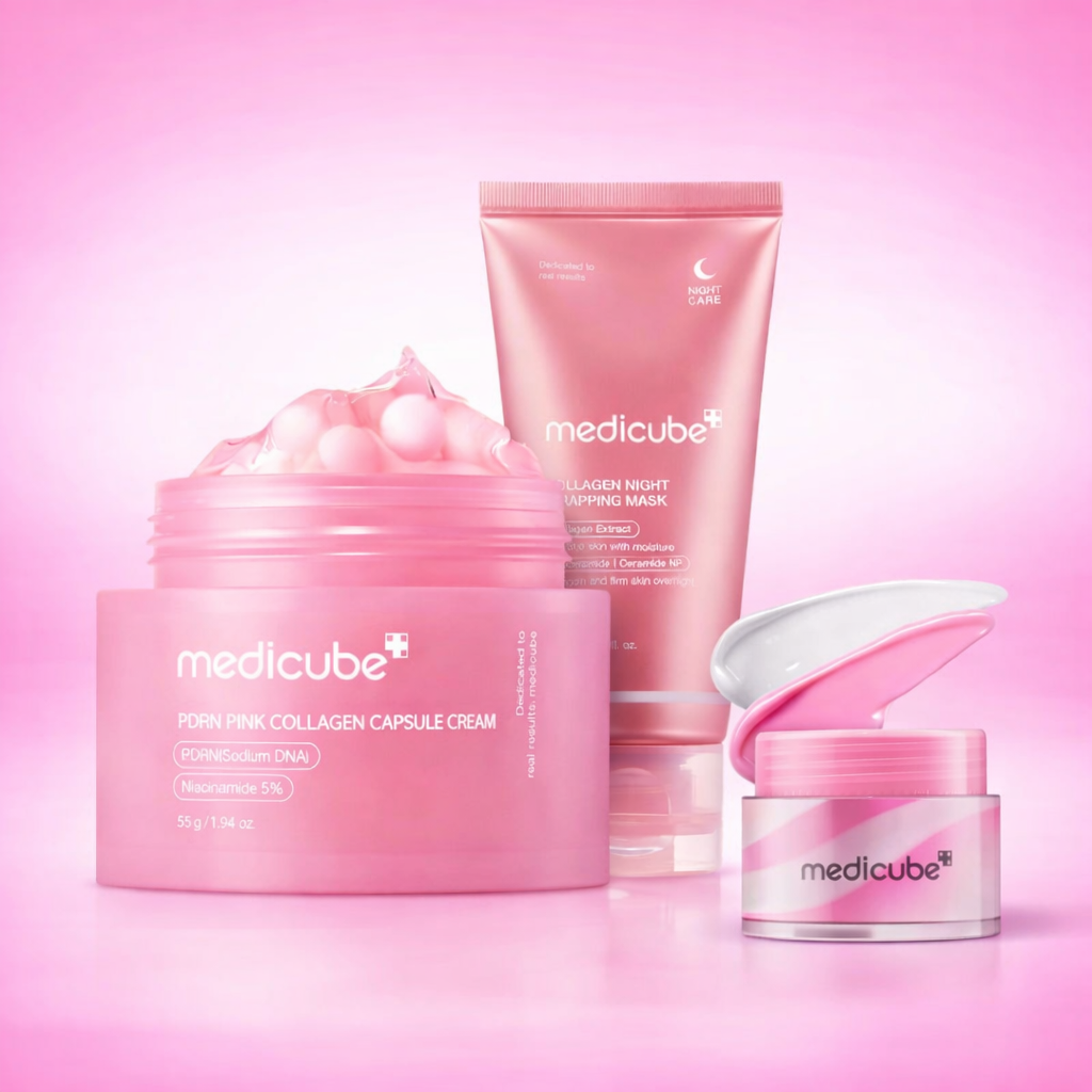 Pack MEDICUBE Pink Collagen pour Peau & Lèvres