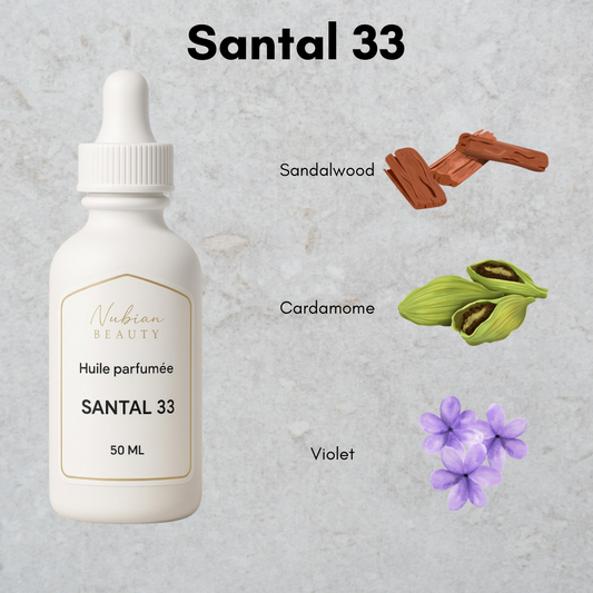 NUBIAN BEAUTY Huile de parfum SANTAL 33