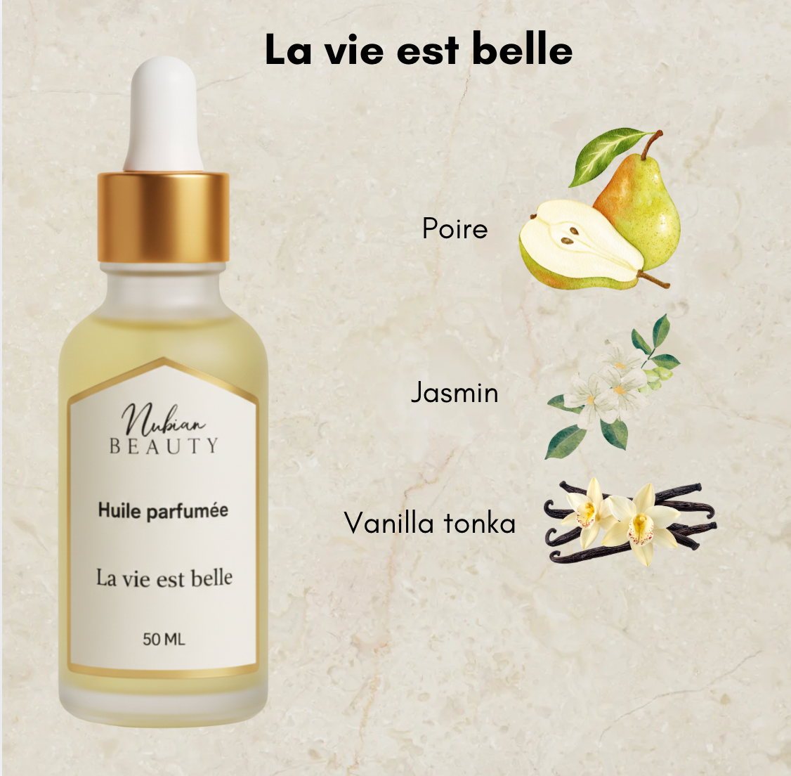 NUBIAN BEAUTY Huile de parfum La vie est belle