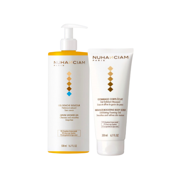 NUHANCIAM Duo Douche Exfoliant - Gel douche + Gommage Corps