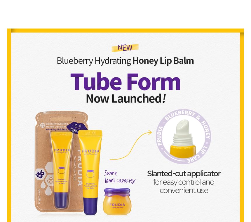 FRUDIA Soin/masque lèvres nourrissant au miel et myrtille