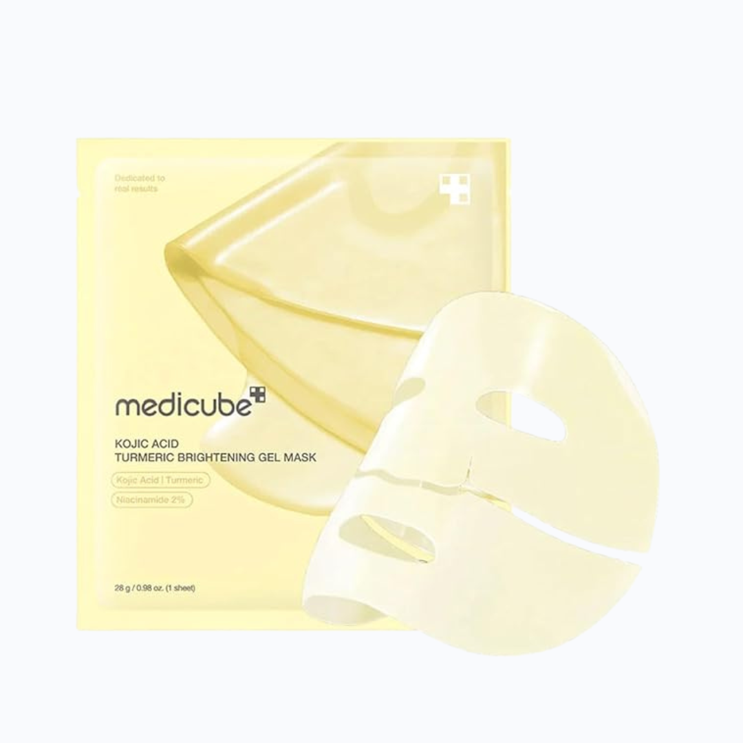 MEDICUBE Masque en tissu eclat à l’acide Kojique et Curcuma