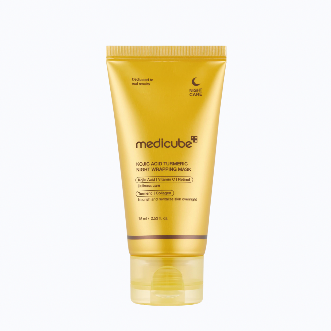 MEDICUBE Masque de nuit à l’acide Kojique & Extrait Curcuma Night Wrapping