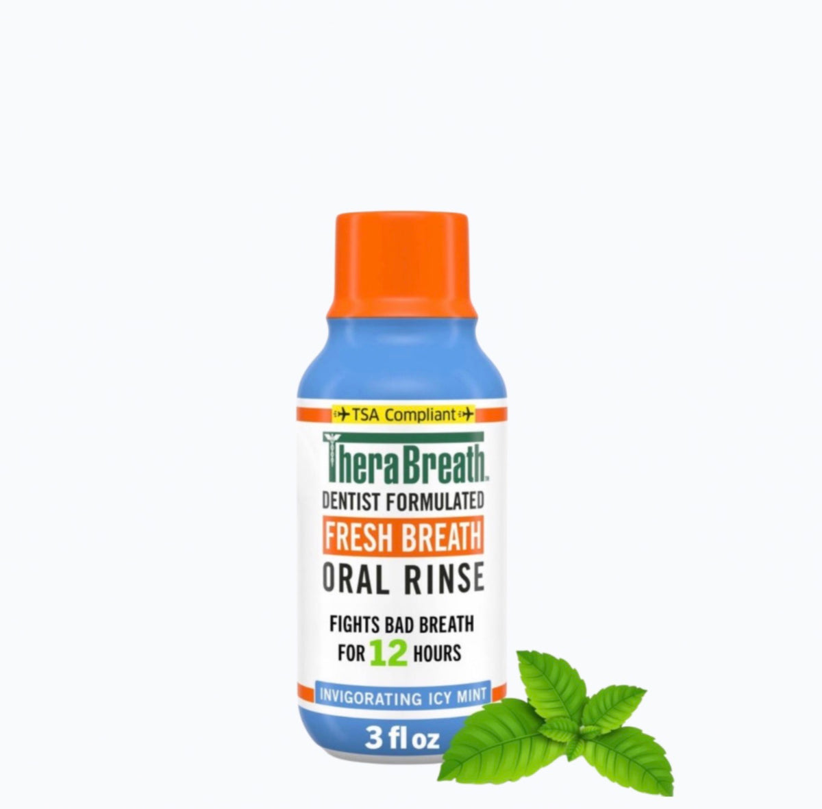 THERABREATH Bain de bouche anti-haleine Invigorating Icy Mint