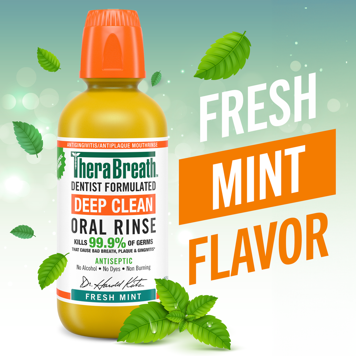 THERABREATH Bain de bouche anti-haleine Fresh Mint