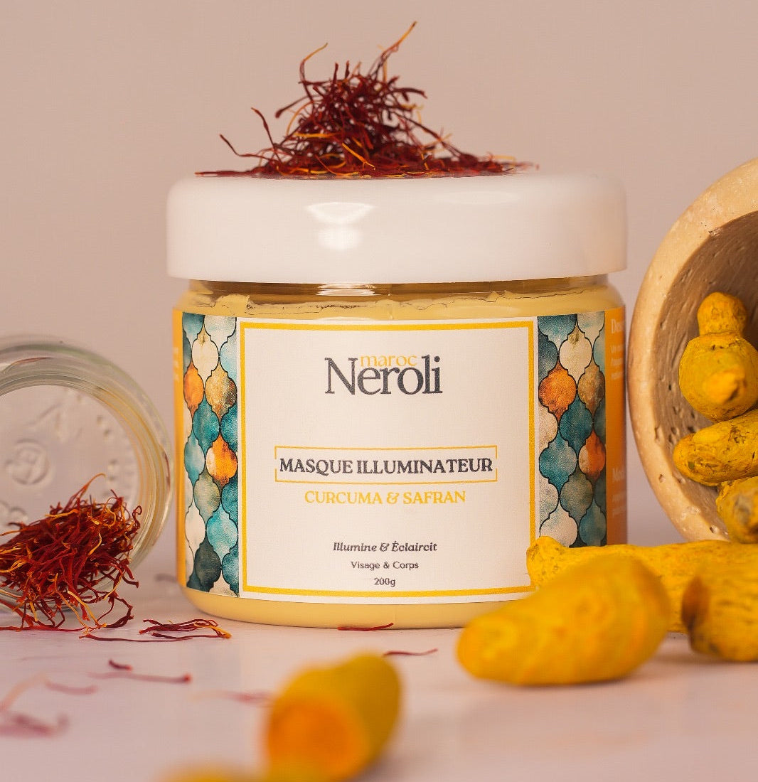 NEROLI MAROC Masque eclaircissant Curcuma Safran
