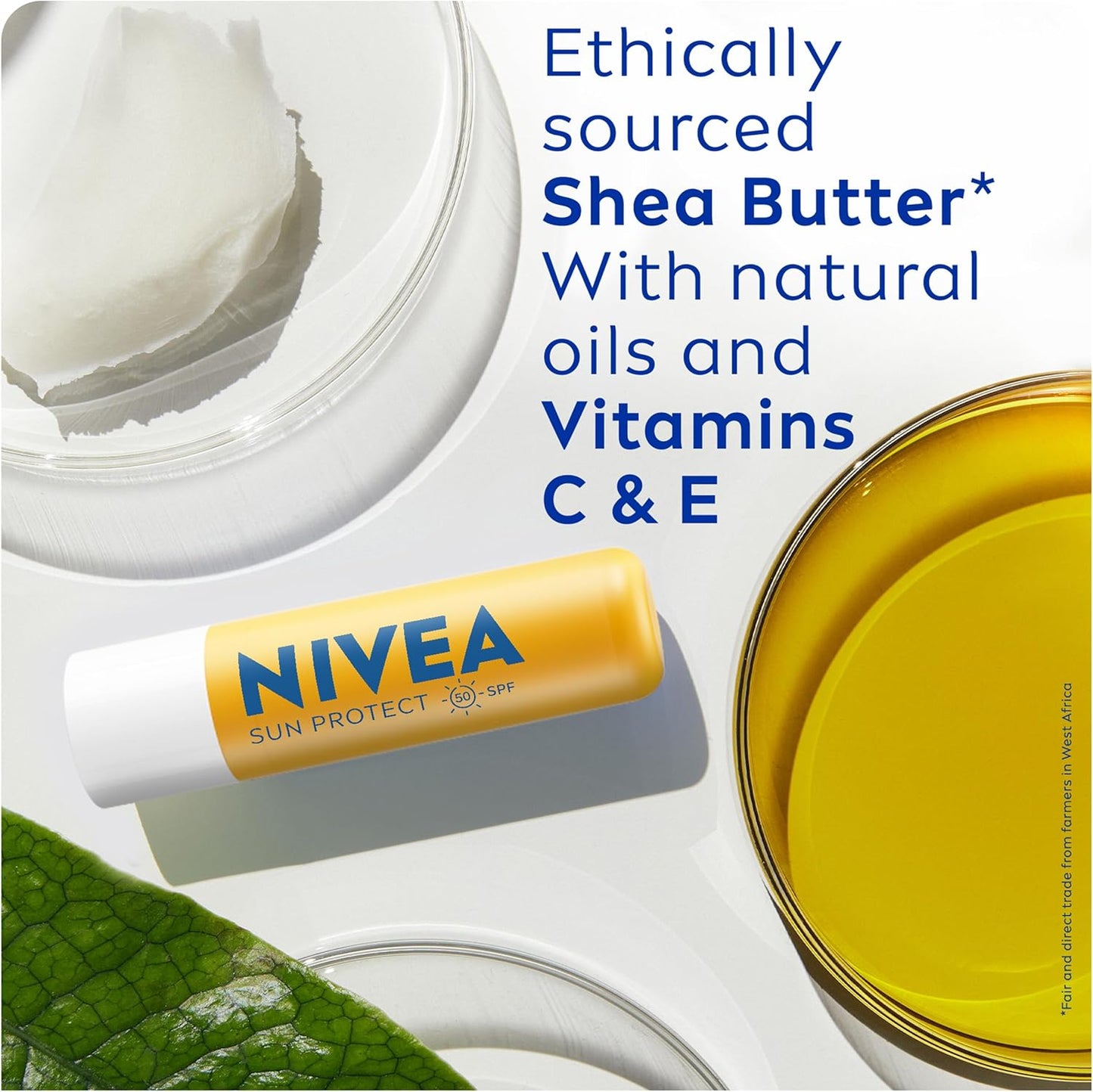 NIVEA Stick de soin lèvres SPF 50 Protect Caring