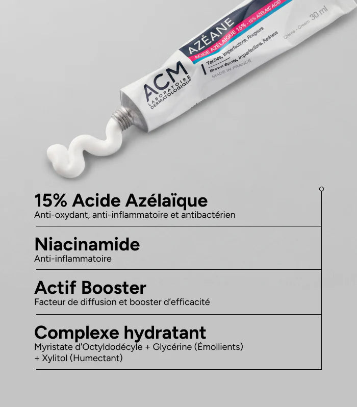 ACM Crème Azeane 15% Acide azélaique - Taches & Rougeurs