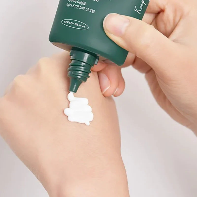 ANUA Crème solaire Heartleaf Silky moisture SPF 50+ PA+++