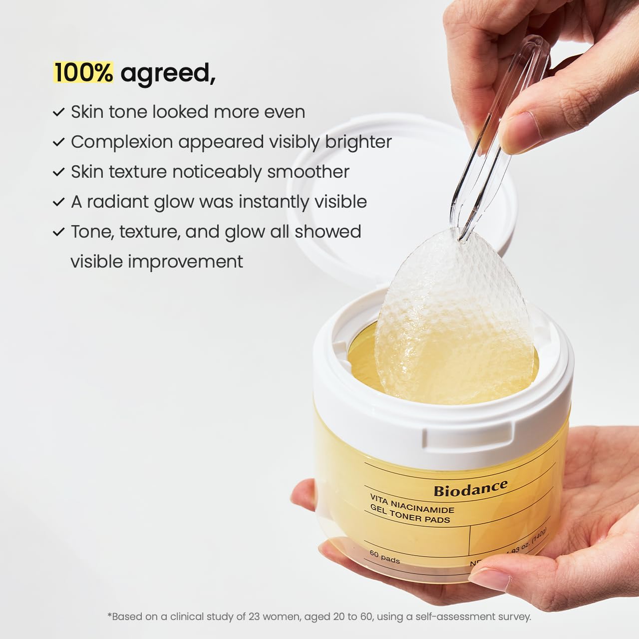 BIODANCE Disques tonifiantes anti-taches Vita Niacinamide Toner pad