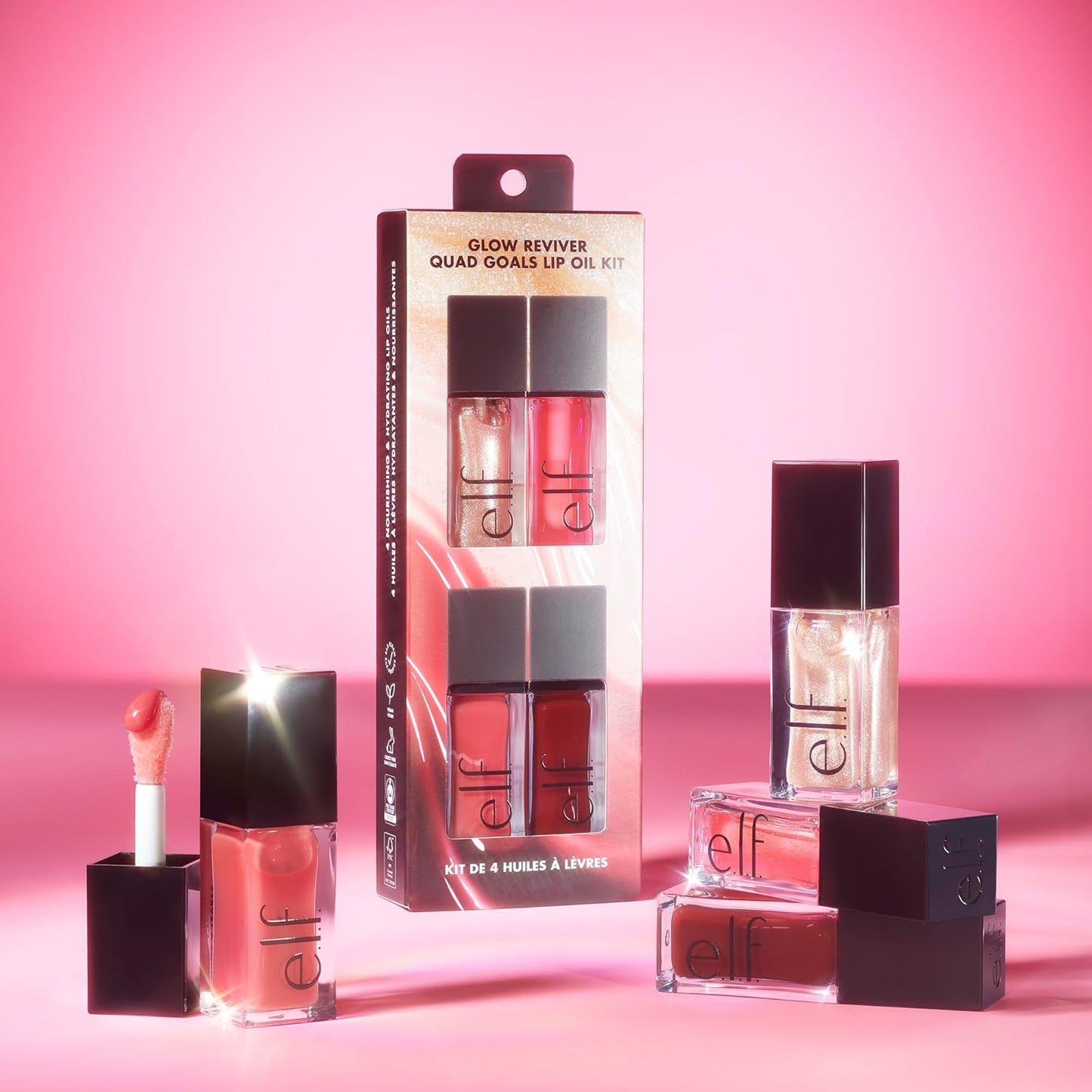 ELF COSMETICS Pack d'huiles à lèvres Glow Reviver