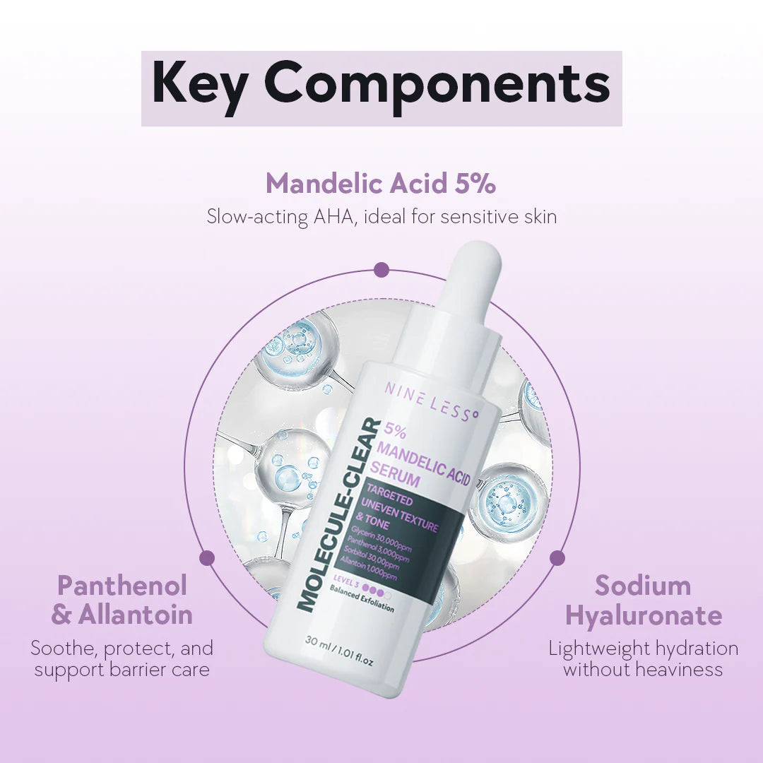 NINELESS Sérum exfoliant à l'acide mandélique 5%