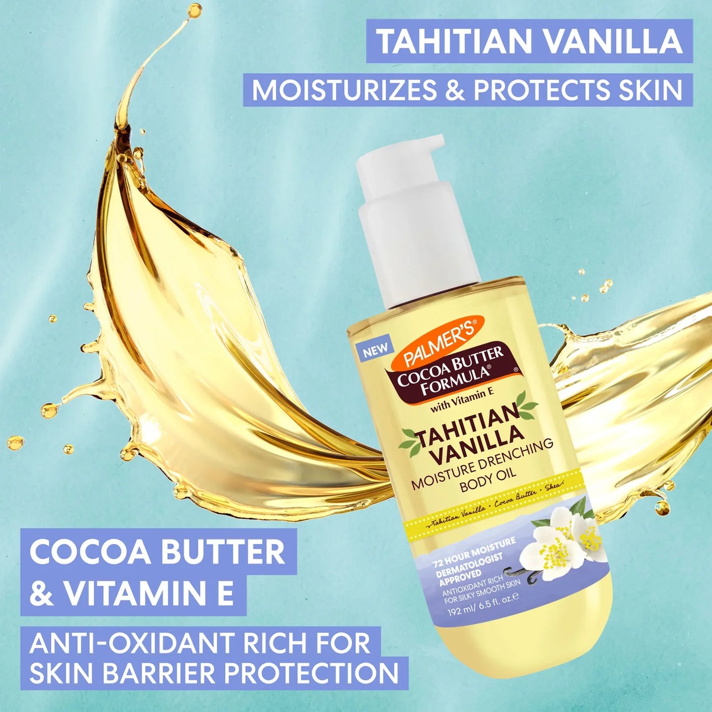 PALMERS Huile corporelle Tahitian Vanilla