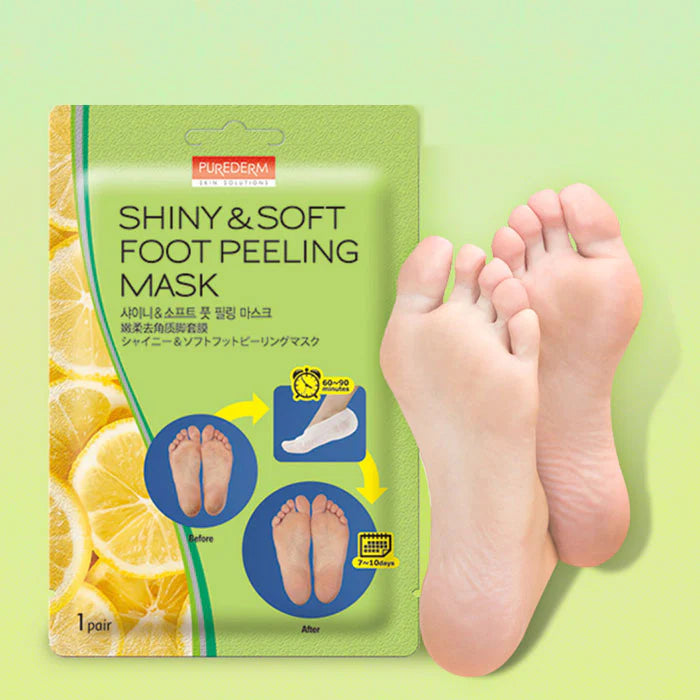 PUREDERM Masque peeling pour pieds Shiny & Soft