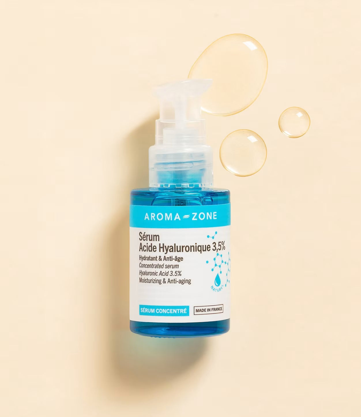 AROMA ZONE Sérum hydratant à l'acide hyaluronique 3,5%