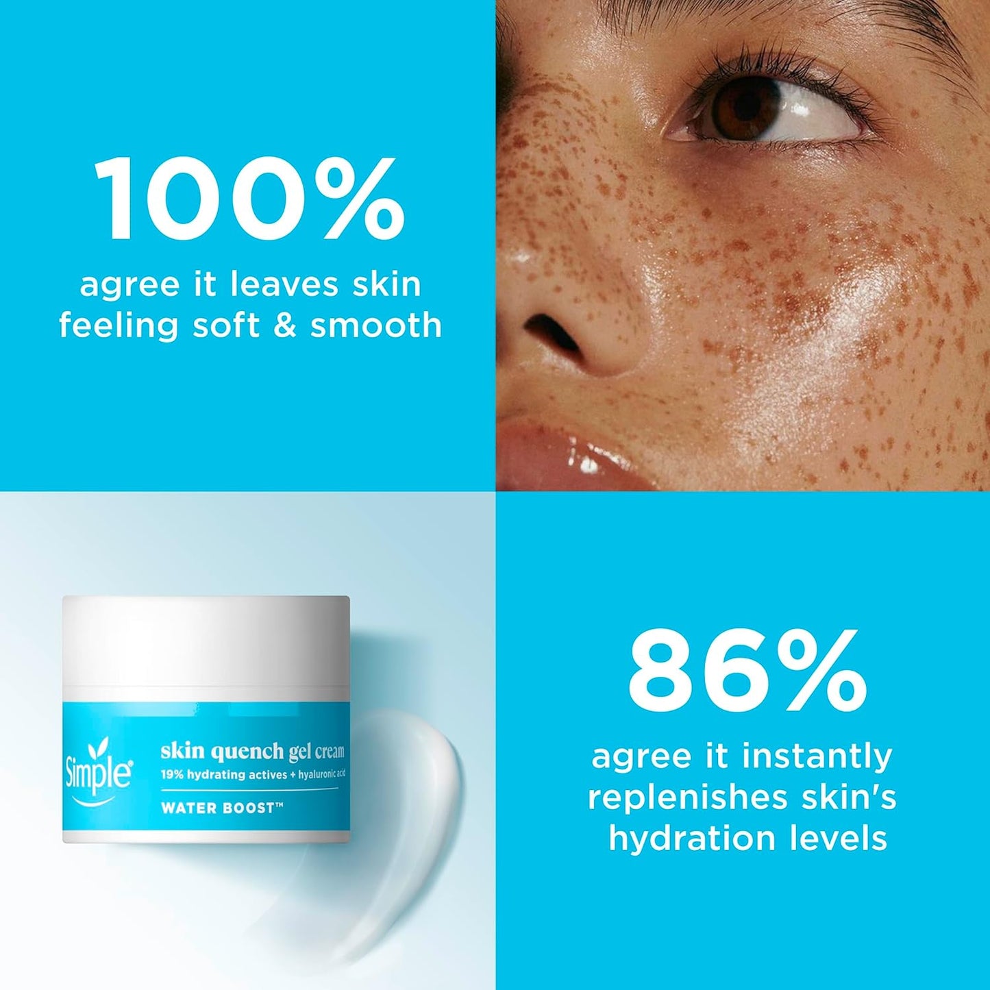 SIMPLE Crème hydratante désaltérante Water Boost Skin Quench