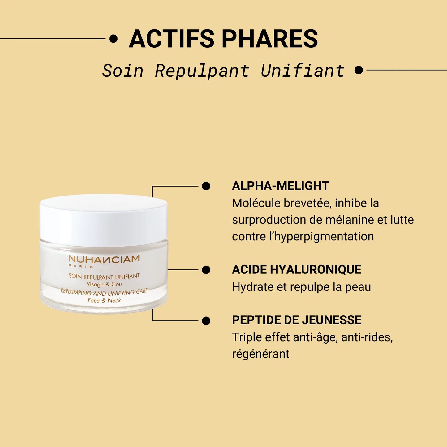 NUHANCIAM Soin repulpant unifiant anti-rides/ Lissage éclat