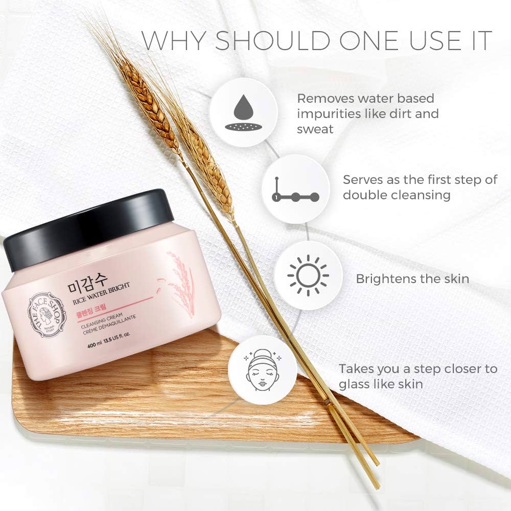 THE FACE SHOP Crème démaquillante éclaircissante au riz