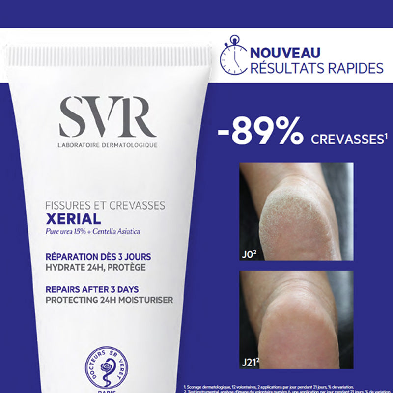 SVR Crème de soins pieds anti-crevasses Xerial 30