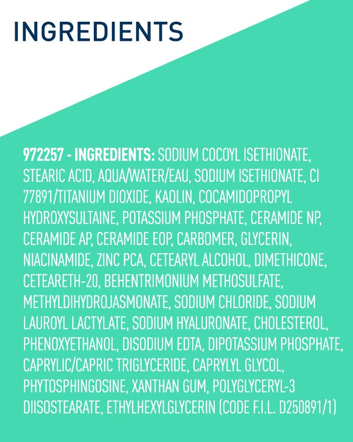 CERAVE Nettoyant moussant en savon Foaming Cleanser