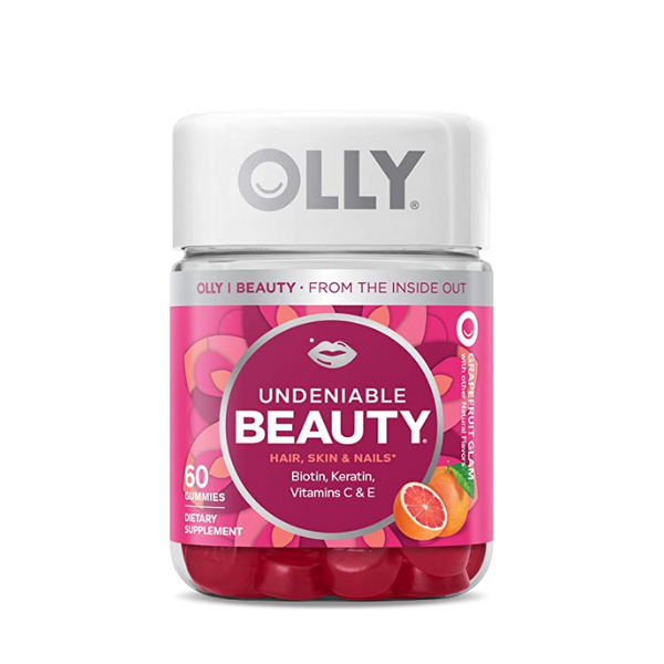 OLLY Undeniable Beauty Vitamine Gummies Peau Cheveux & Ongles à la Biotine, Kératine & Vitamine C
