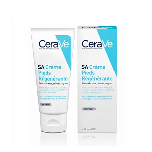 CERAVE Crème pieds régénérantes SA à l'acide salicylique
