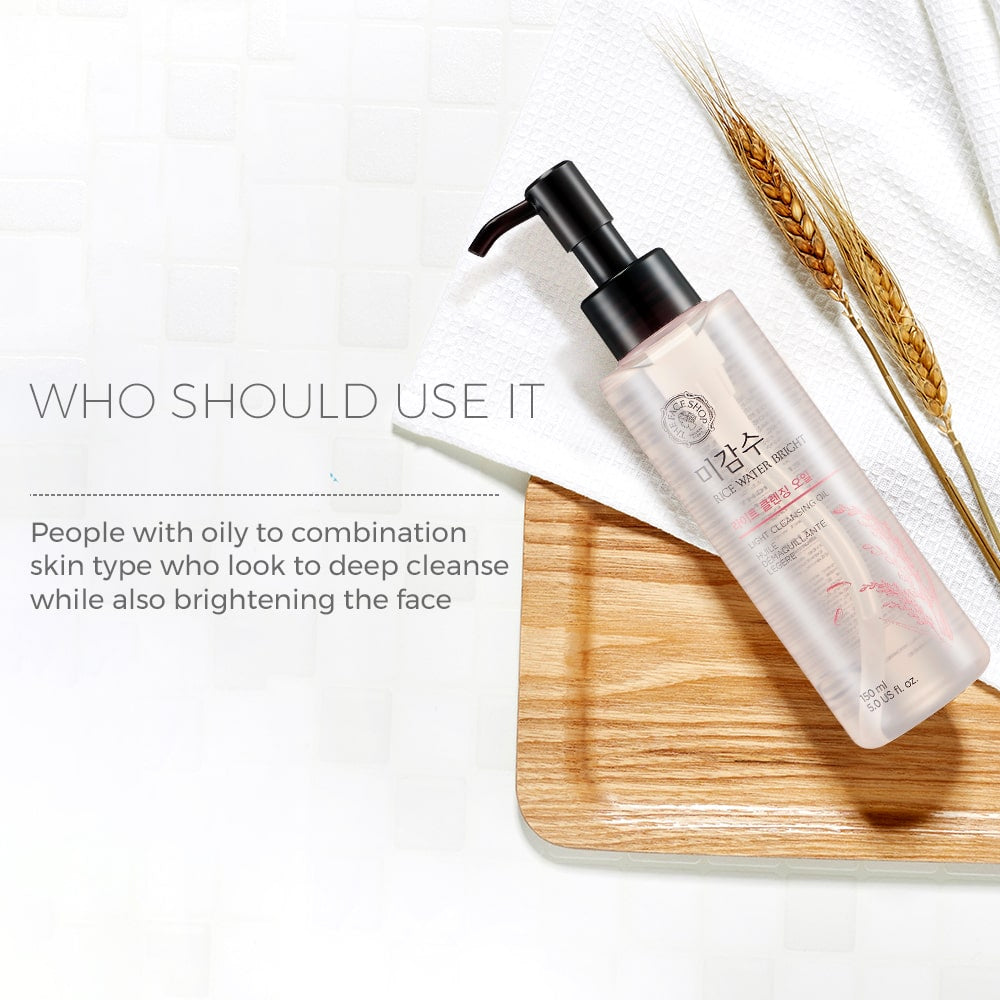THE FACE SHOP Huile démaquillante au riz Rice cleansing oil