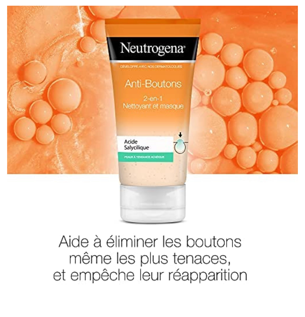 NEUTROGENA Nettoyant exfoliant anti points noirs à l’acide salicylique