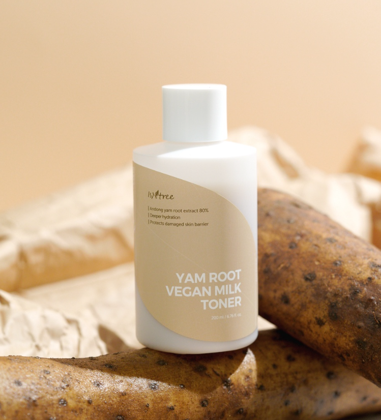 ISNTREE Tonique hydratant repulpant Yam Vegan Root Milk