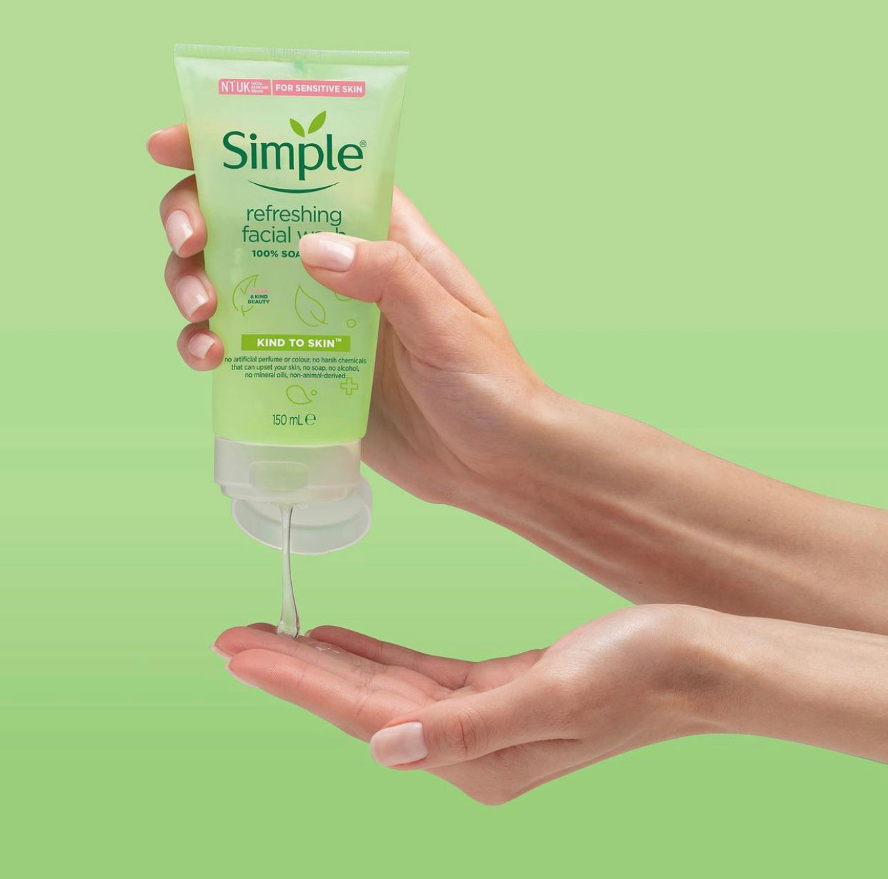 SIMPLE Nettoyant rafraichissant sans savon Refreshing facial