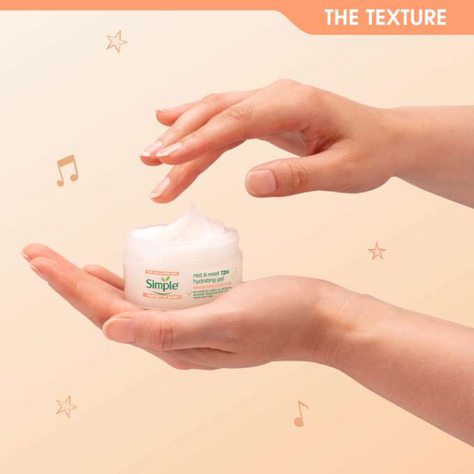 SIMPLE Gel crème de nuit Eclat Protect’n Glow Rest & Reset