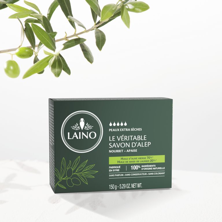 LAINO Savon d'Alep solide Le Véritable