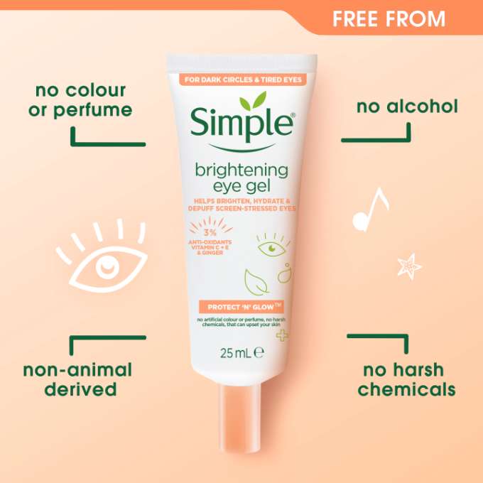 SIMPLE Soin éclaircissant contour des yeux Protect'n' Glow