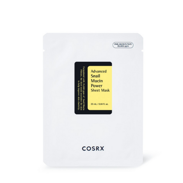 COSRX Masque en tissu à la bave d'escargot Snail Mucin Power