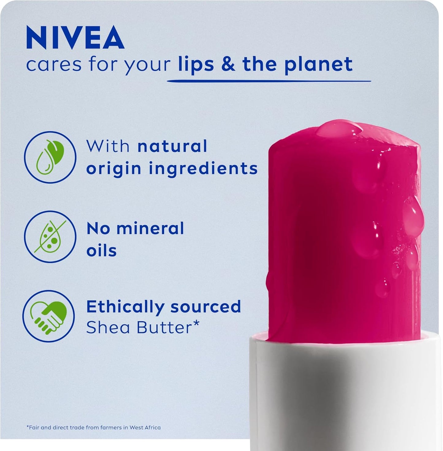 NIVEA Stick de soin lèvres Cherry Shine
