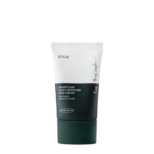 ANUA Crème solaire Heartleaf Silky moisture SPF 50+ PA+++