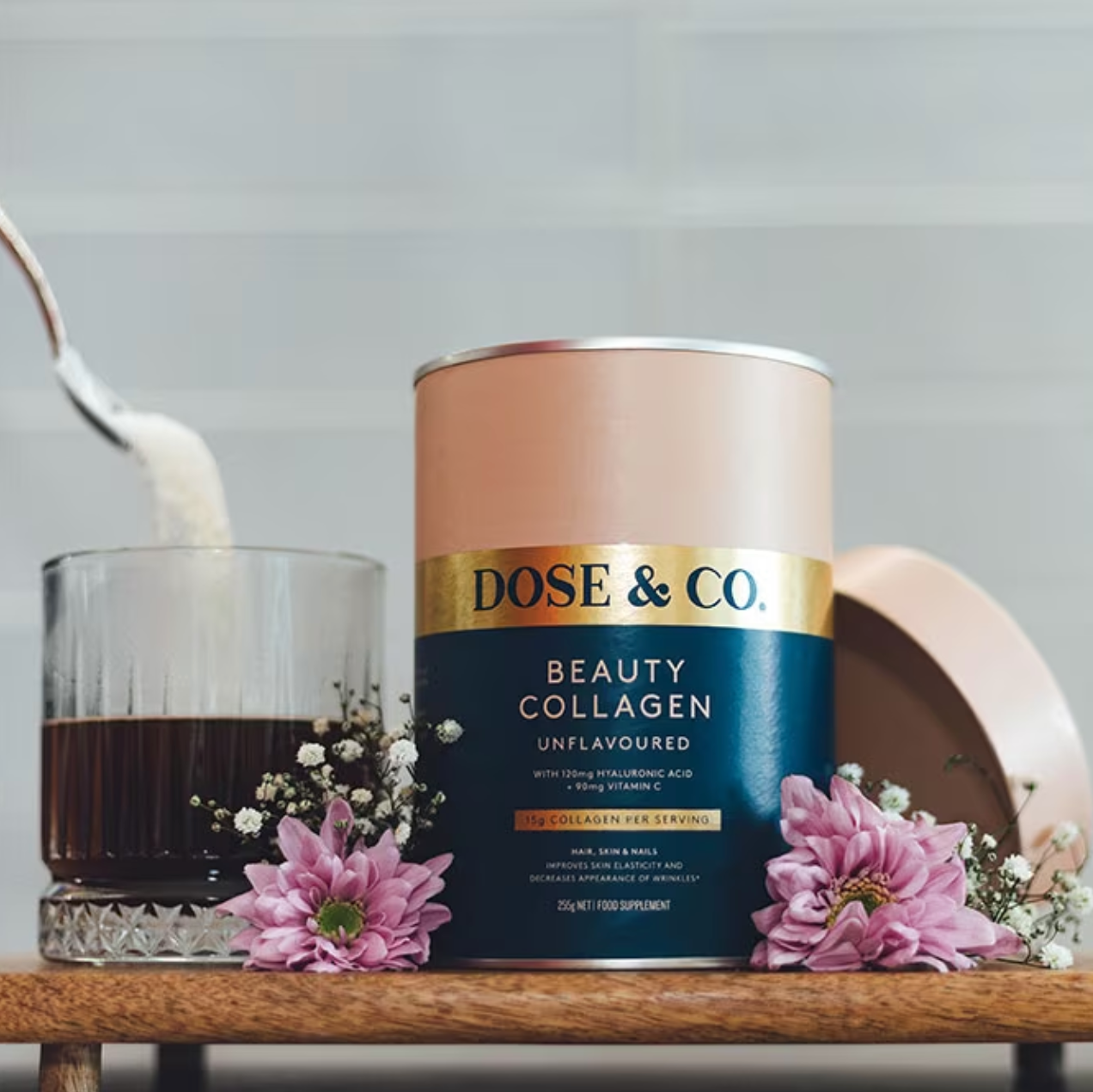 DOSE & CO Compléments en poudre Beauty Collagene + Acide hyaluronique & Vitamine C