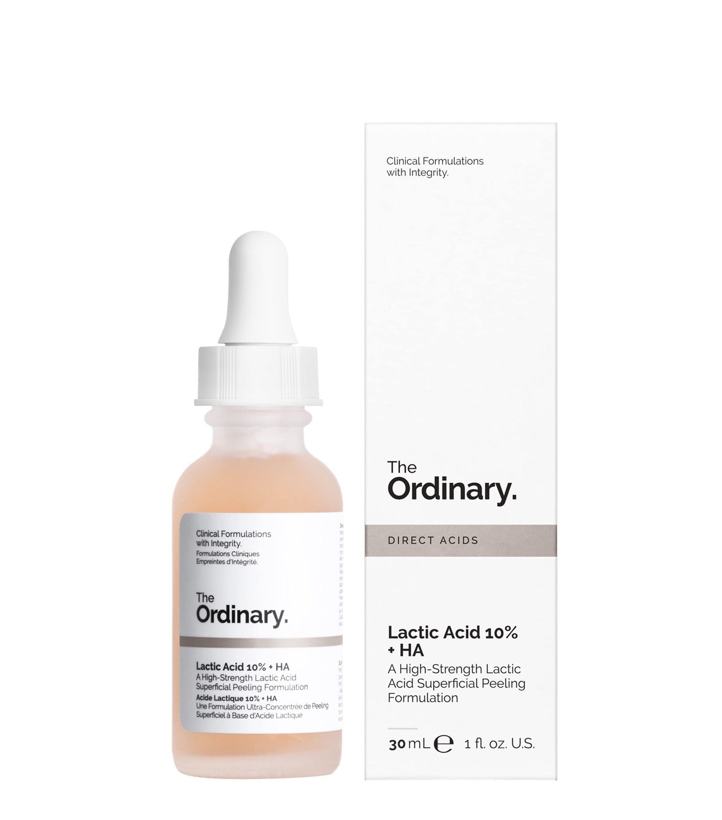 THE ORDINARY Sérum exfoliant à l’acide lactique 10% + HA 2%