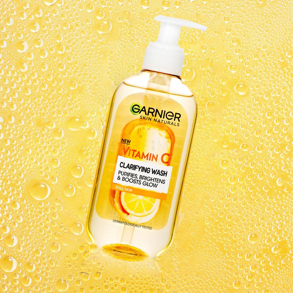 GARNIER Gel nettoyant clarifiant à la vitamine C