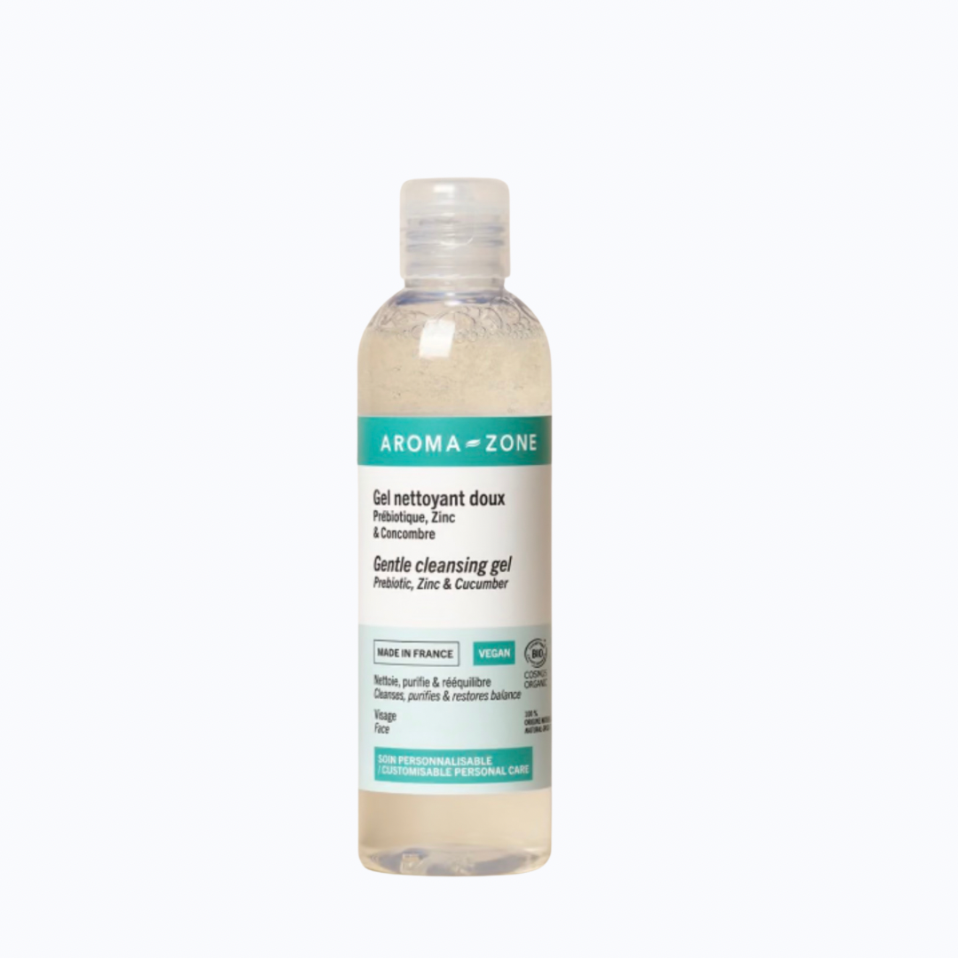 AROMA ZONE Gel nettoyant purifiant doux au Concombre & Zinc