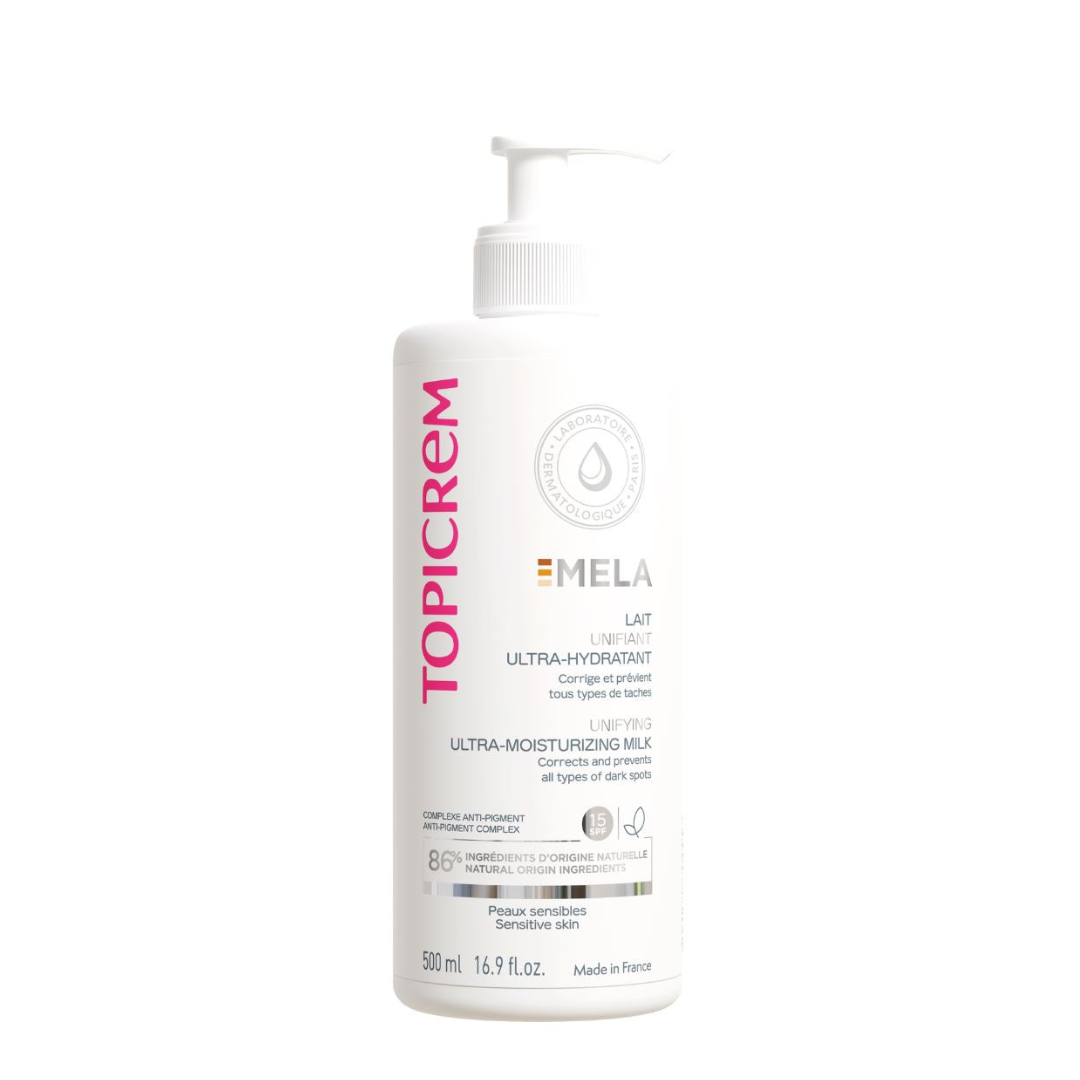 TOPICREM Lait ultra-hydratant Unifiant anti-tâches Mela