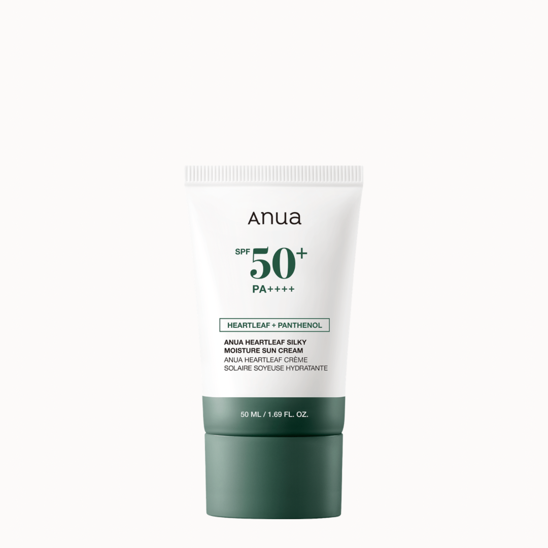 ANUA Crème solaire Heartleaf Silky moisture SPF 50+ PA+++
