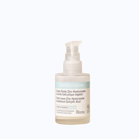 AROMA ZONE Crème fluide Zinc hyaluronate + acide salicylique végétal