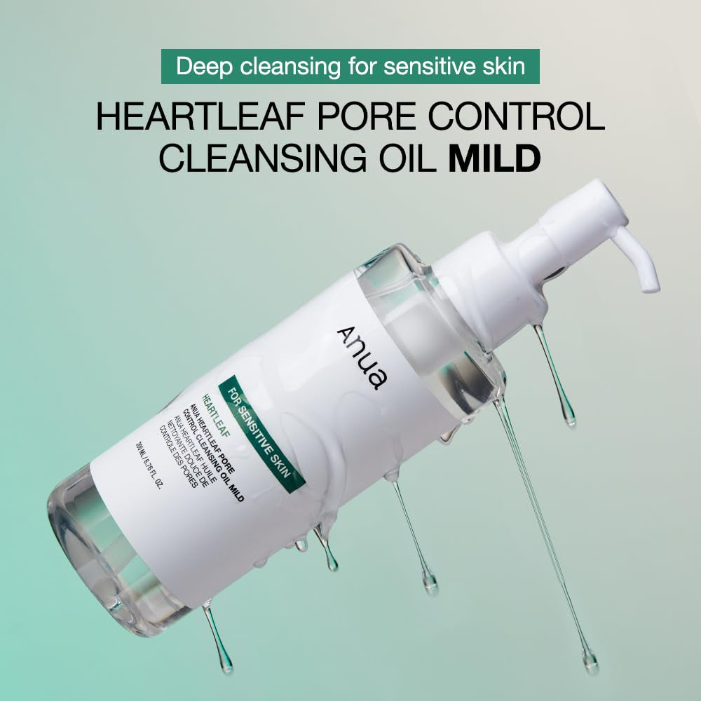 ANUA Huile démaquillante pour peaux sensibles Heartleaf Mild
