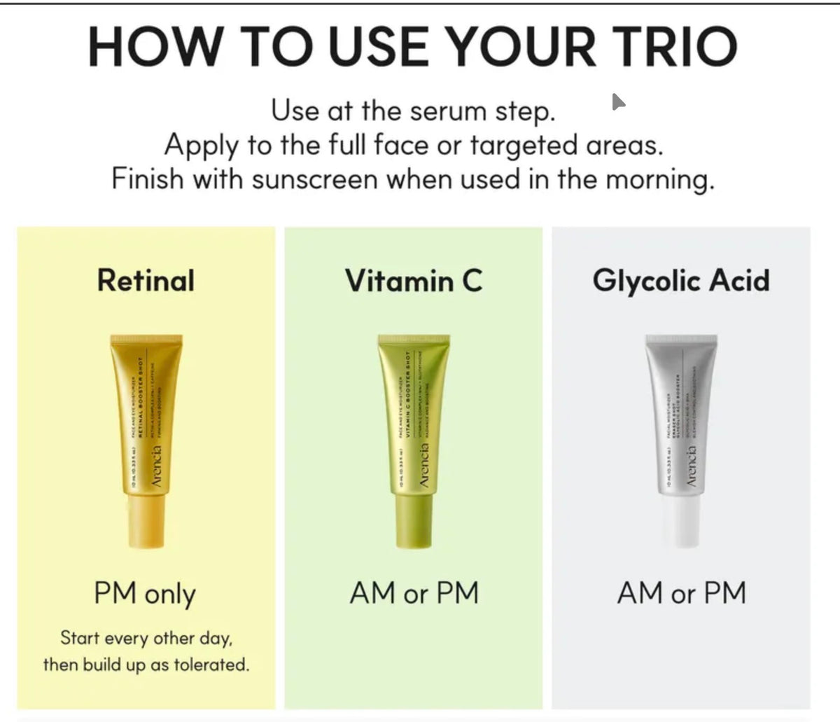ARENCIA Pack Trio de Boosters Shots