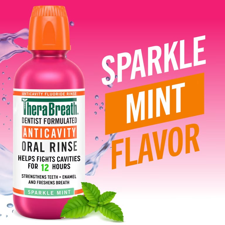 THERABREATH Bain de bouche anti-haleine Sparkle Mint